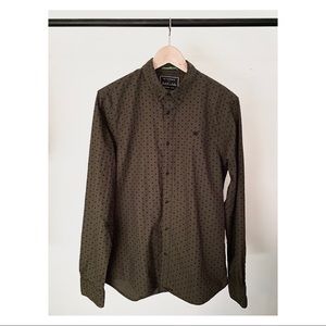 Scotch & Soda long sleeve button down shirt green